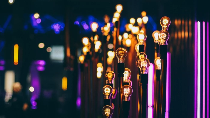light bulb lot lights photography bokeh night neon lightbulb 2k