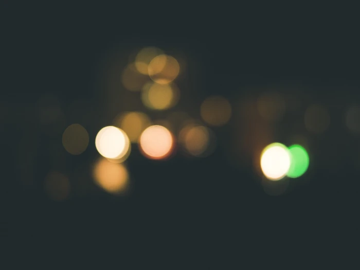 lights dark bokeh blurred illuminated night defocused circle 2k 4k 5k