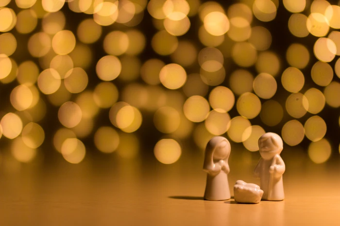 shallow focus photo of the Nativity figurine photography The Scene 2k 4k 5k