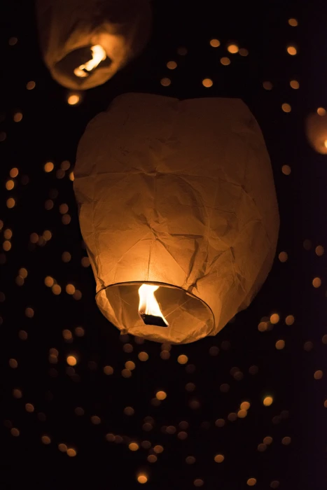 sky lantern lamp lampshade festival fire adventure 2k 4k