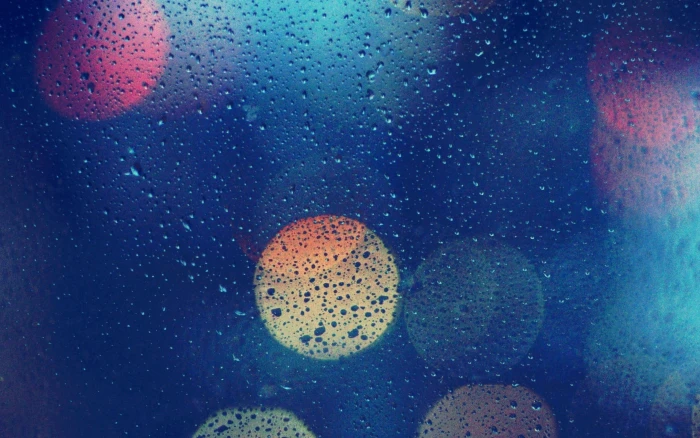 water dew on glass bokeh photography nature 2k