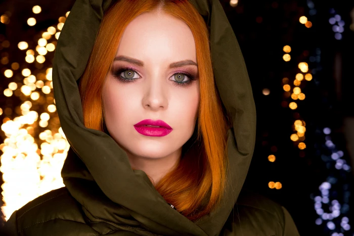 woman in black jacket portrait fashion girl people one young 2k 4k 5k