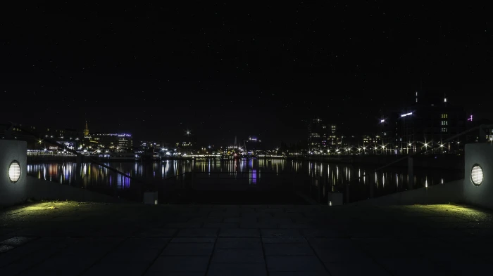 Kiel Night Photo Starry Sky night photo photograph 2k 4k