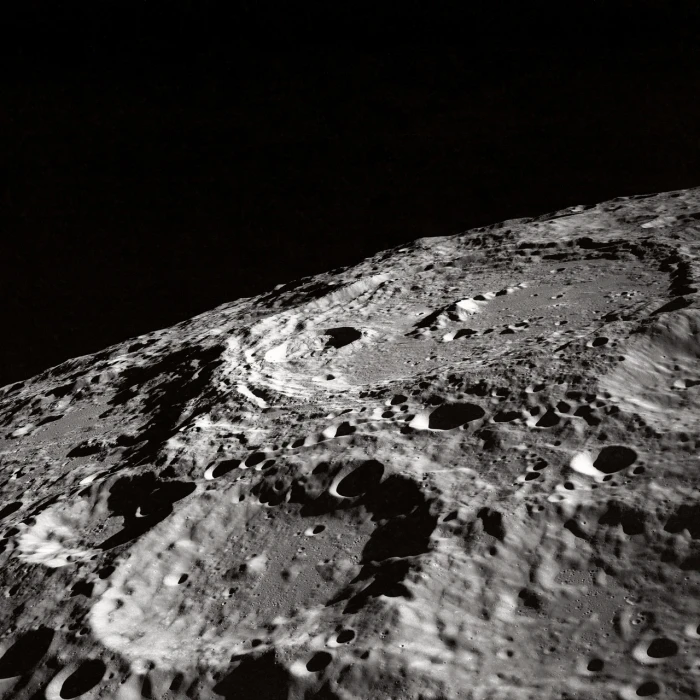 moon surface craters kraterandschaft lunar landscape