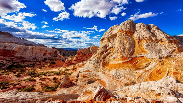 photograph of mountain during daytime White Pocket alien arizona 2k 4k 5k