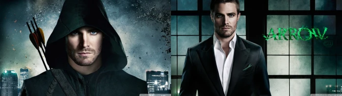 arrow comics dual heroes monior screen widescreen dualmonitor dualscreen 2k 4k