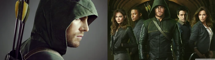 arrow comics dual heroes monior screen widescreen dualmonitor dualscreen 2k 4k