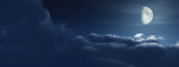 clouds dual monitor moon multi night screen stars widescreen dualmonitor dualscreen 2k