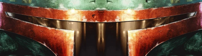 Star Wars Boba Fett bounty hunter helmet multiple display widescreen dualmonitor dualscreen 2k 4k