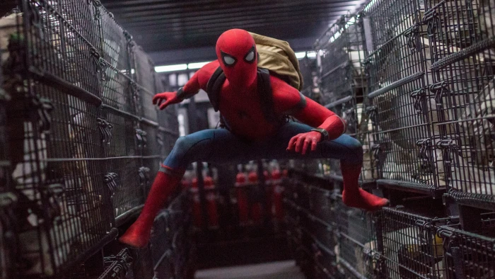 photo of Amazing Spider Man on top cage Homecoming 2k 4k 5k