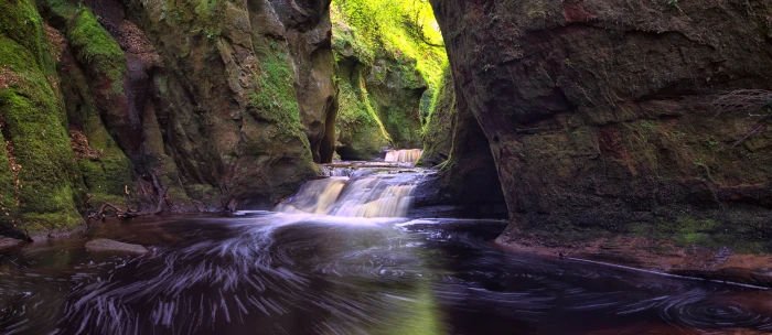 body of water photo Gorge Scotland Waterfall Devil s Pulpit 2k 4k 5k