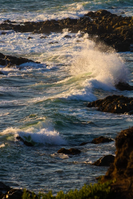 A small wave at the beach in Cambria California OC nature scenery 4k wallpaper mobile pc 2k