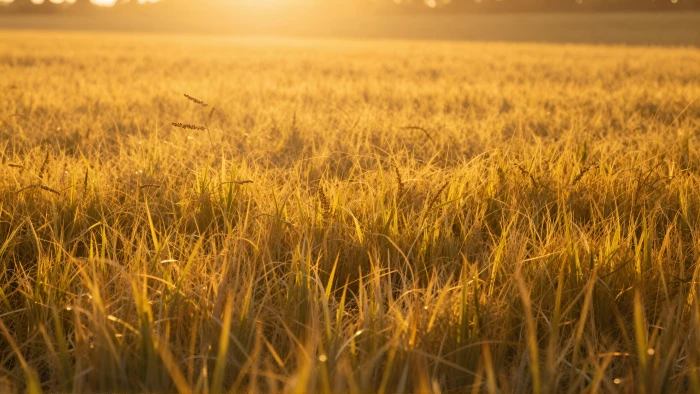 Golden Hour Grass 2k 4k