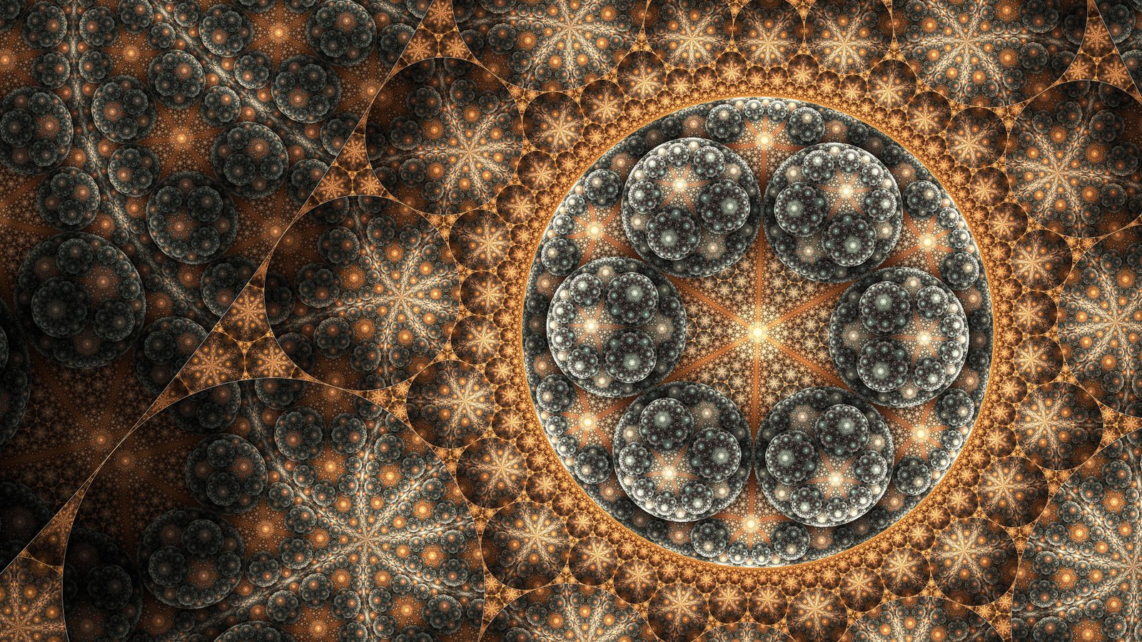 Unsigned Fractal Sand Dollar c suitable for desktop background on a monitor 67 2k