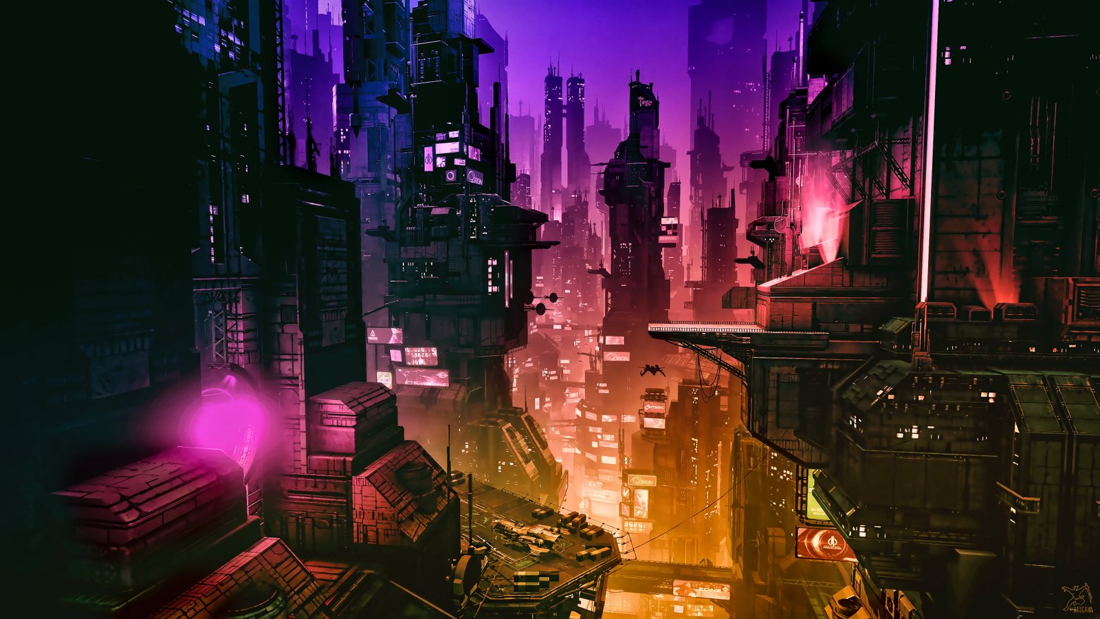 cyber science fiction digital art concept cyberpunk 2k
