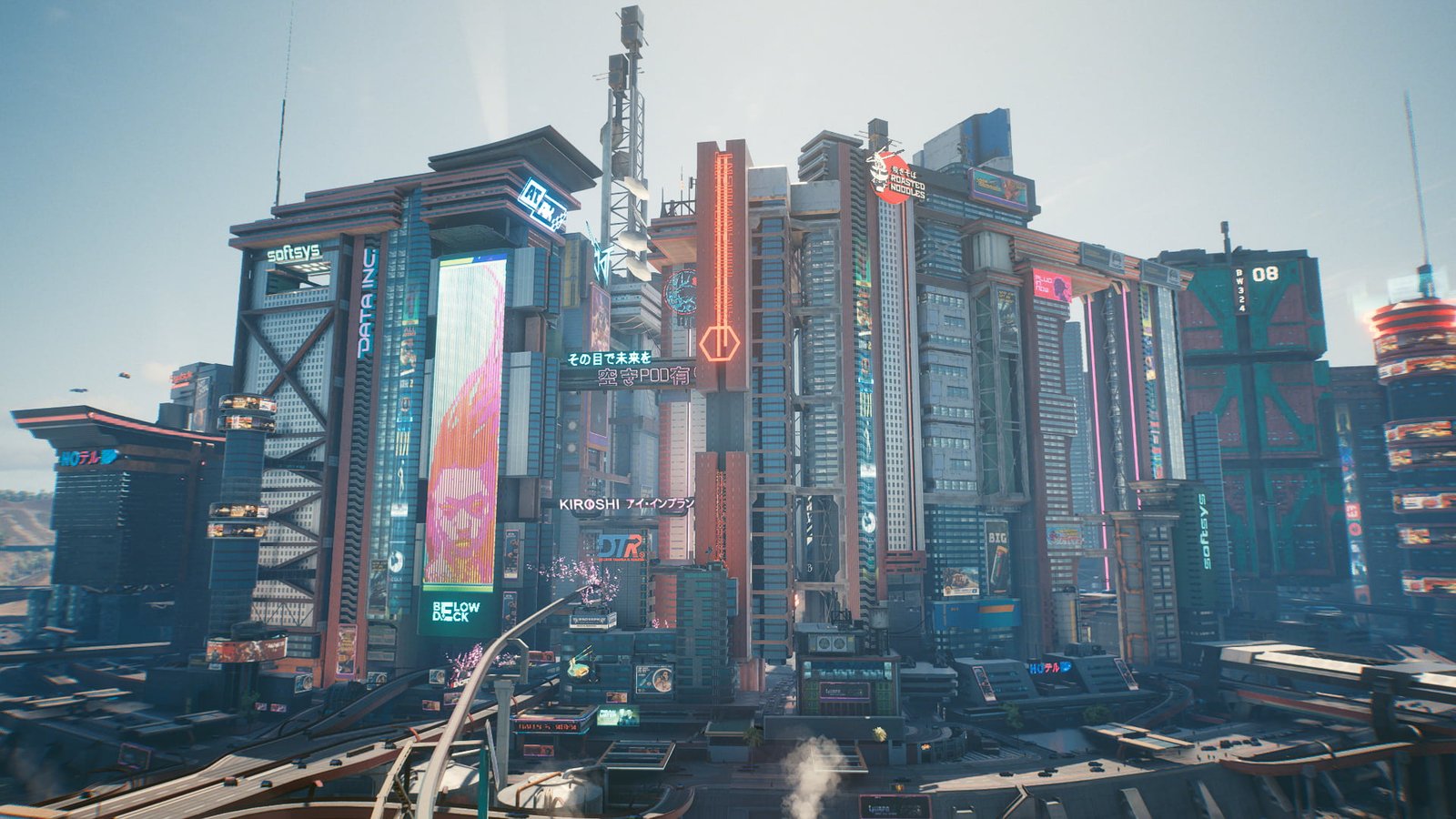 Cyberpunk cyber city