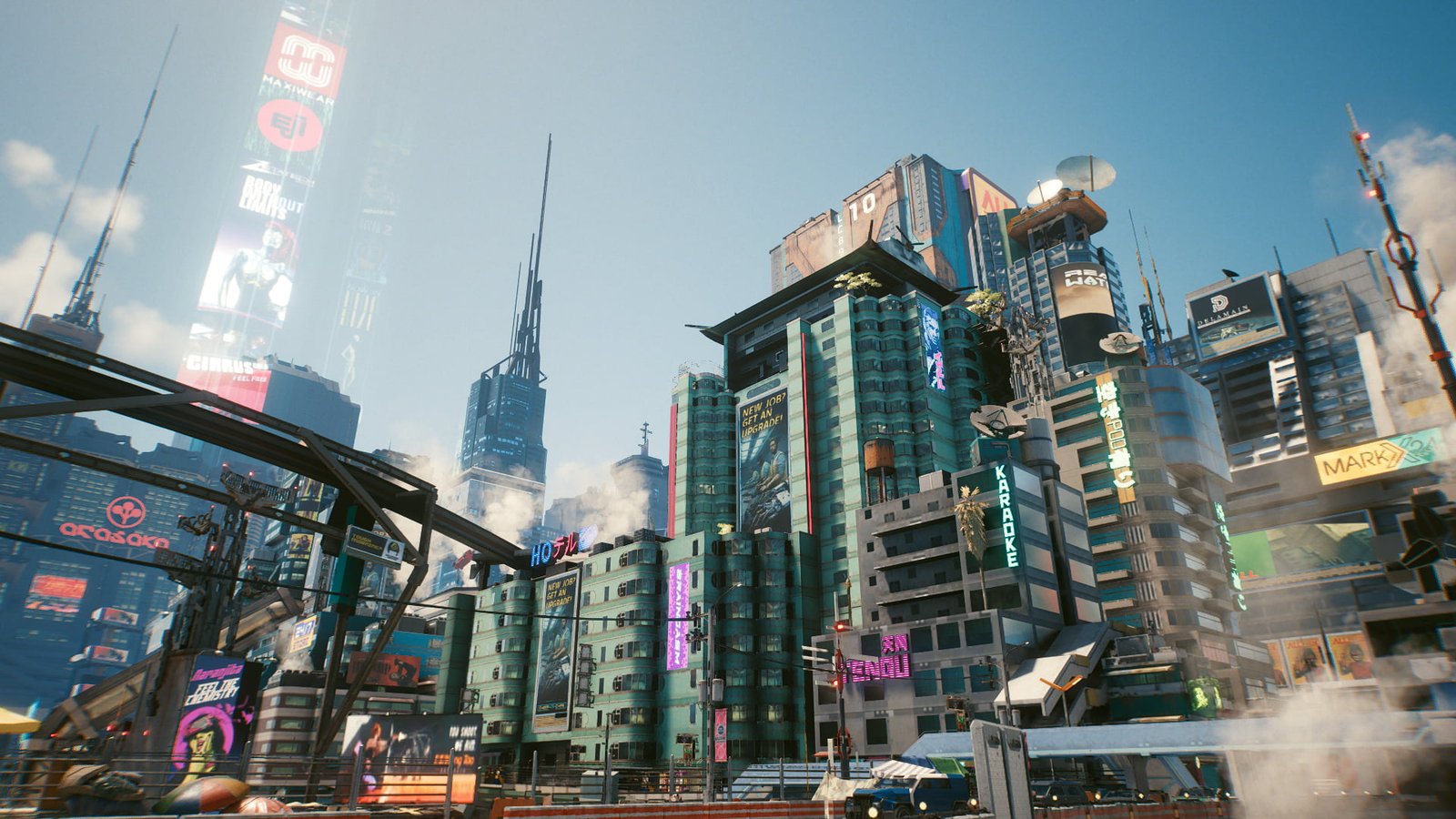 Cyberpunk cyber city