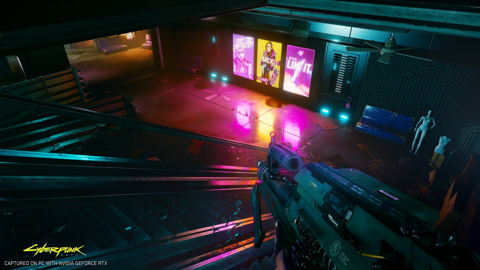 Cyberpunk video games lights neon dark gamepc 2k