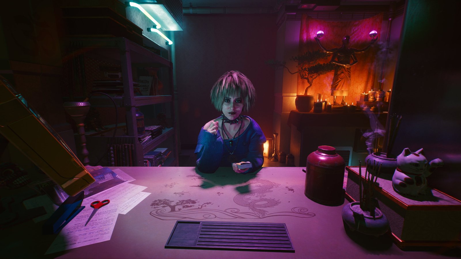 Cyberpunk video games love purple pink neon underground 2k