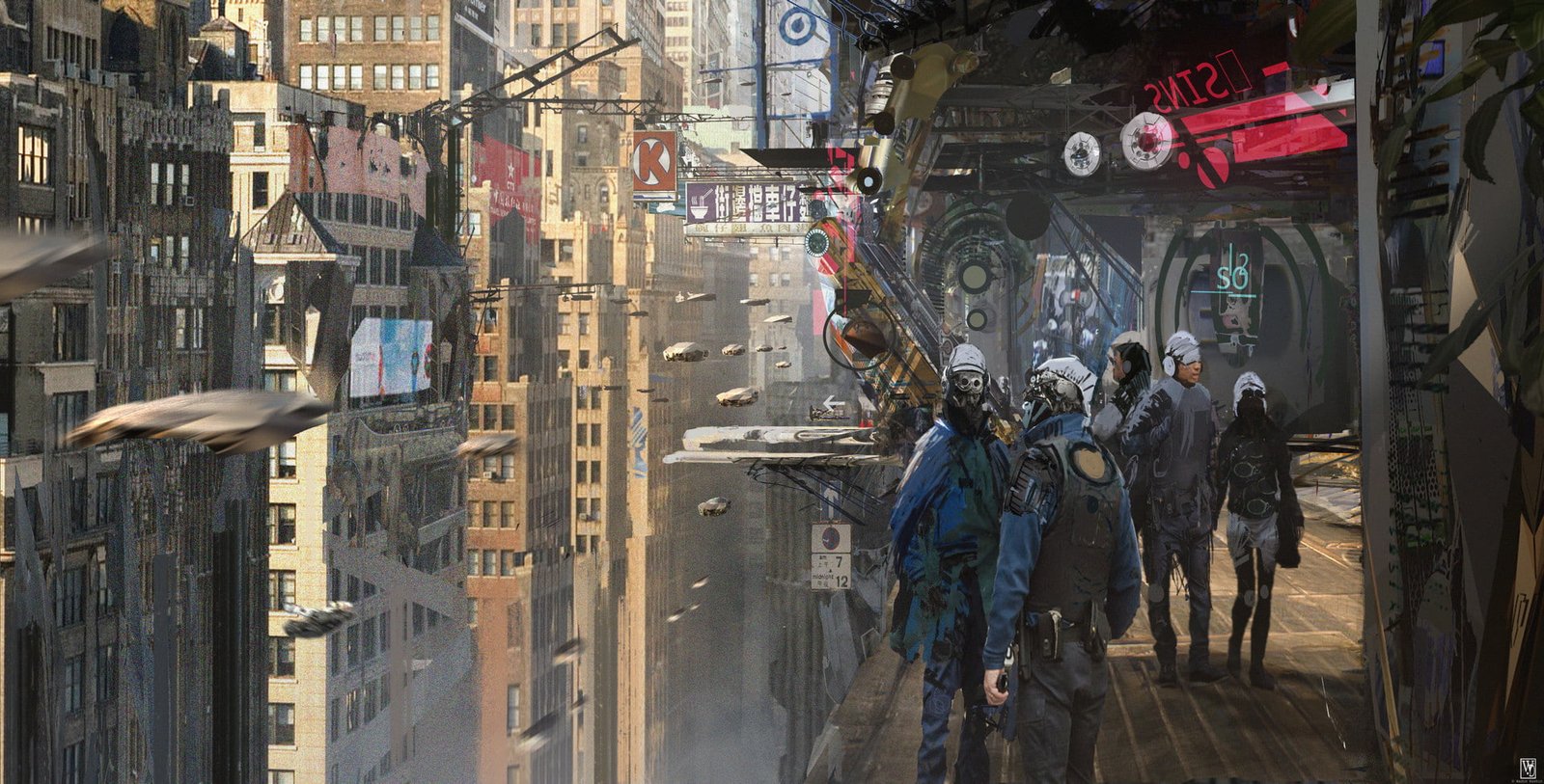 fantasy art science fiction cyberpunk digital
