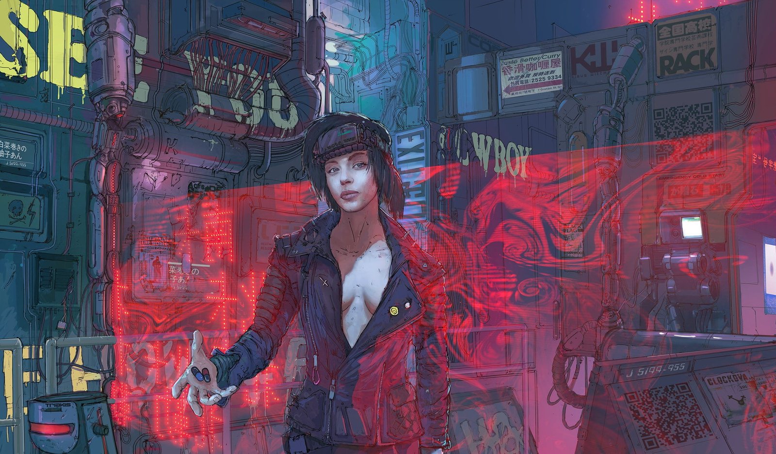 Girl Figure Art Mechanisms Klaus Cyber Cyberpunk Wittmann