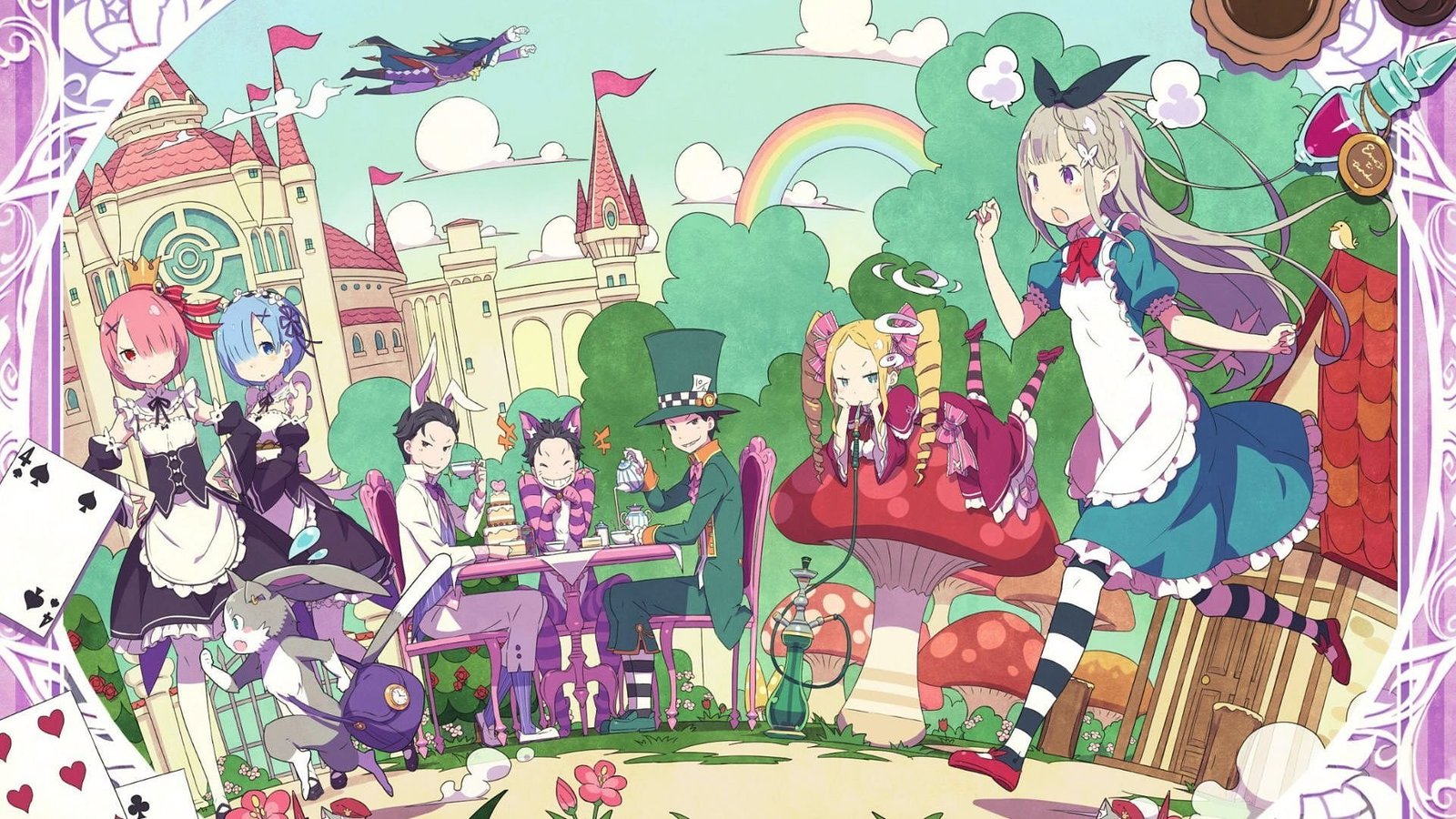 Anime Re ZERO Starting Life in Another World Alice In Wonderland
