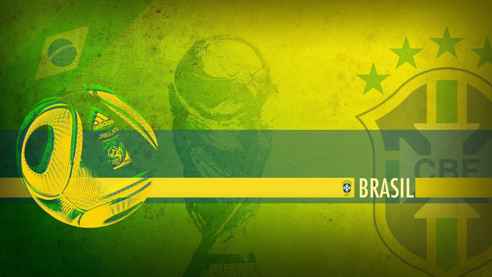 football the ball Brazil green background Cup fifa world cup