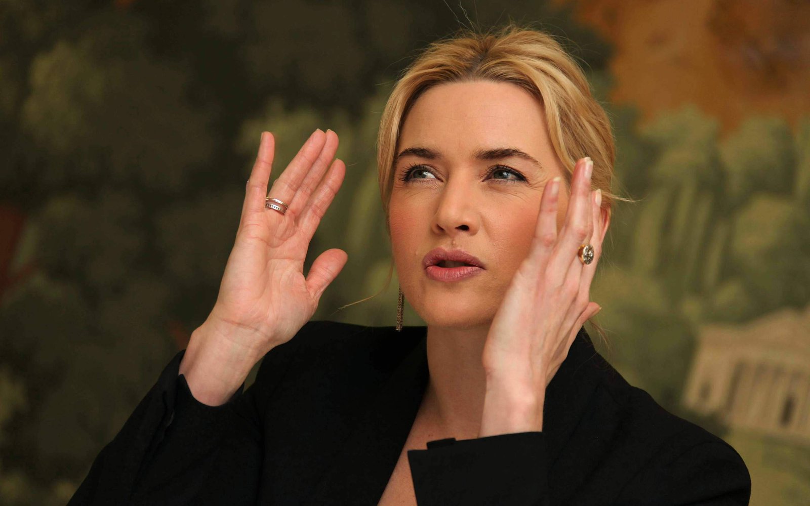 kate winslet black dress actress hollywood 2k