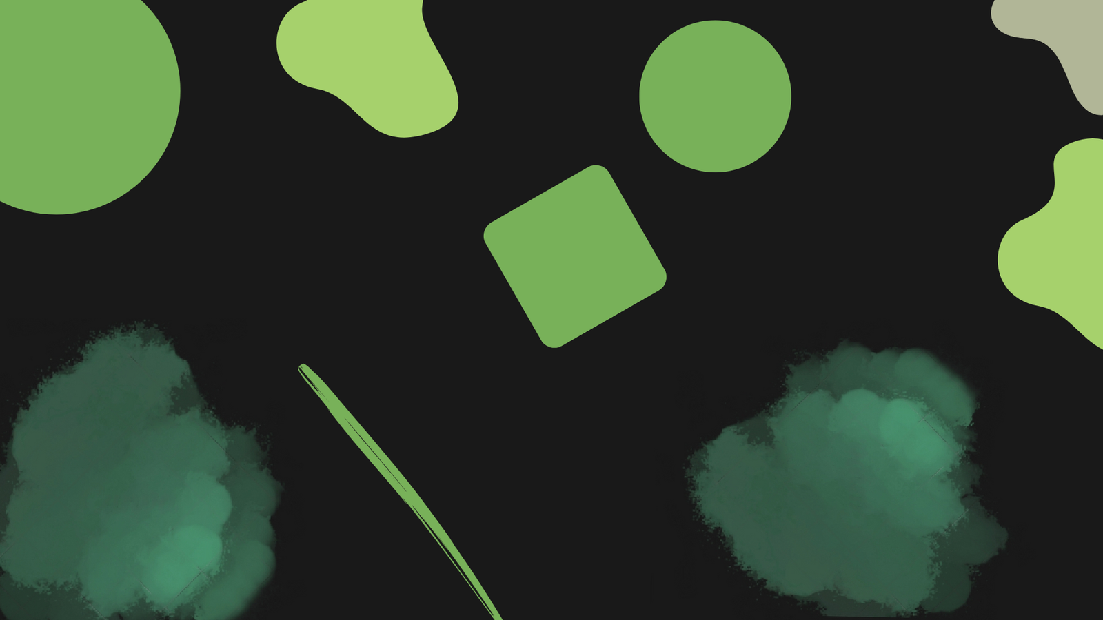 Green objects