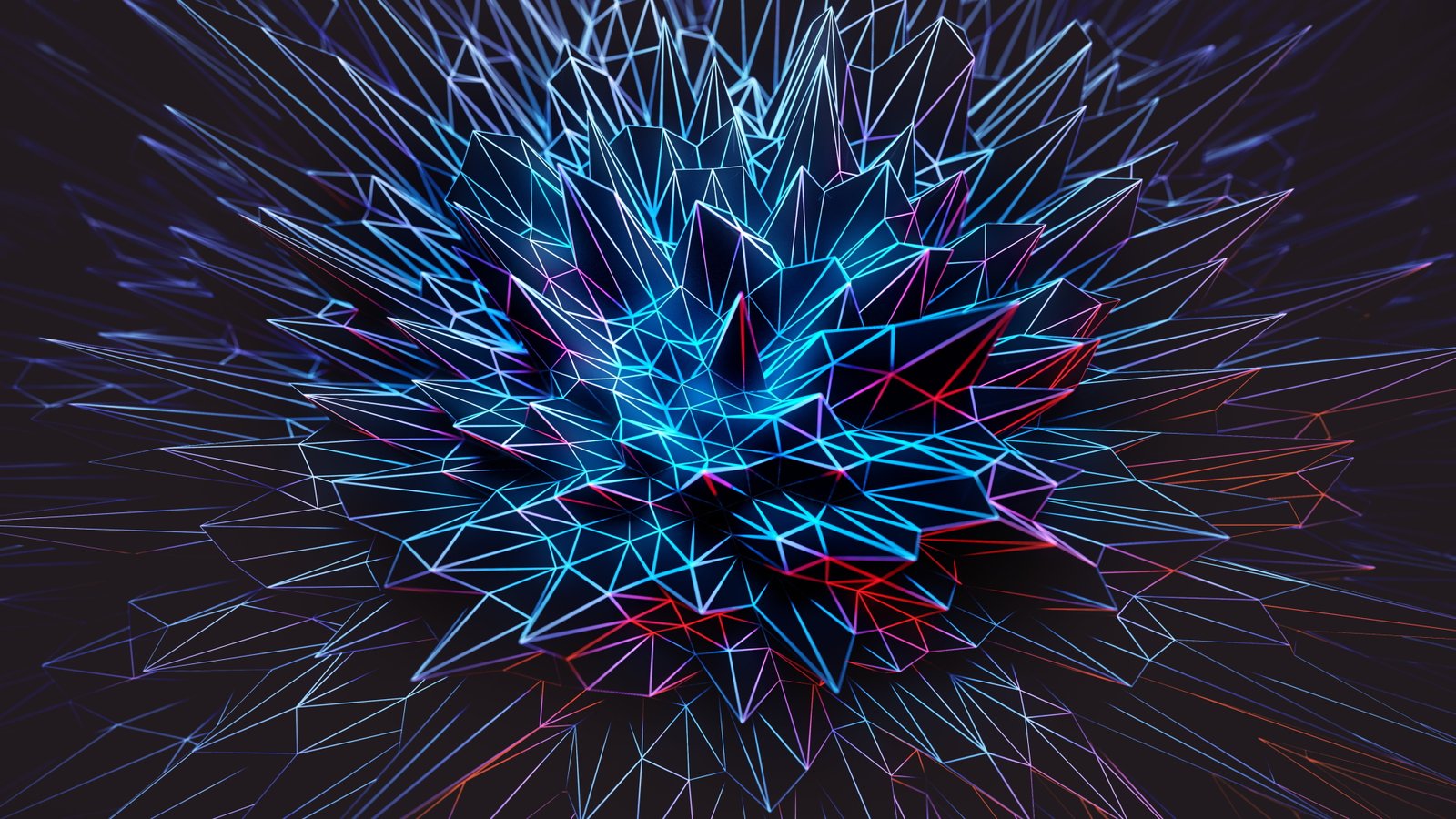 uhd digital art abstract polygonal spike spikes 29 2k 4k 5k
