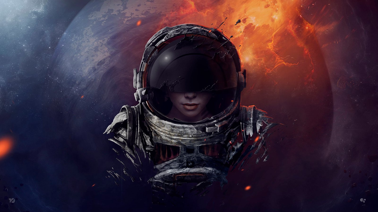 astronaut digital wallpaper space 93 2k