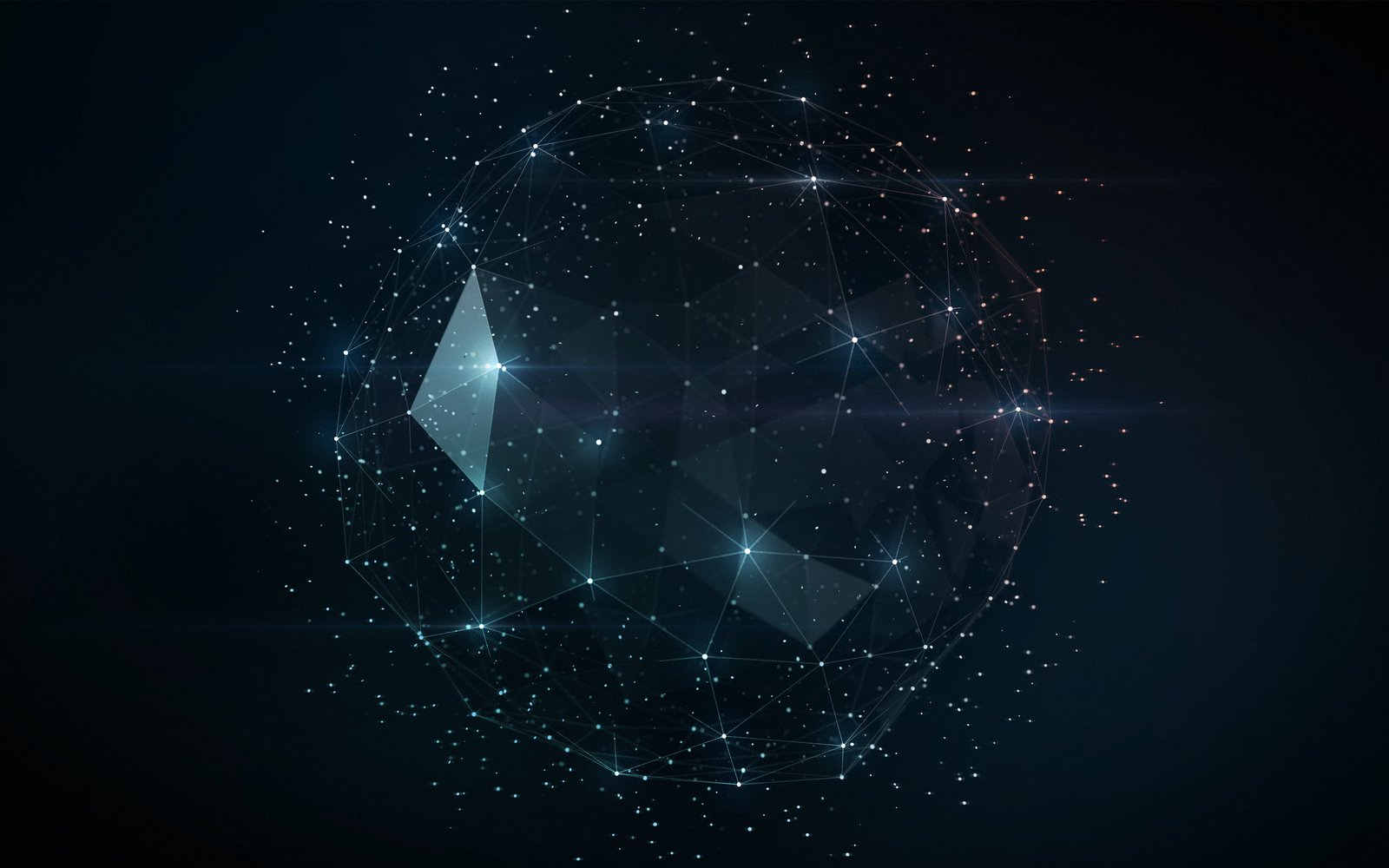 black and white illustration cluster of stars geometrical shape wallpaper 2k