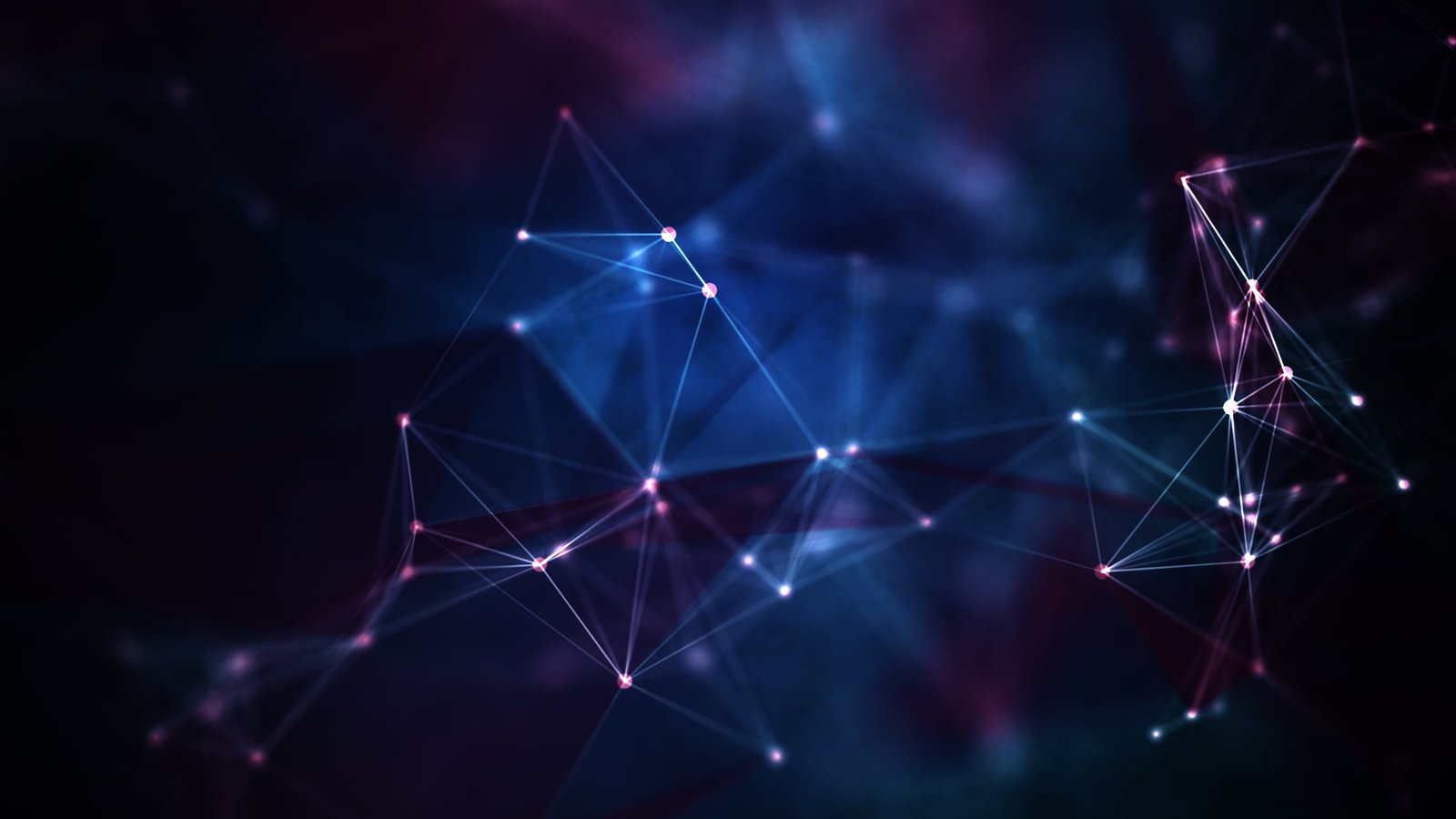 two blue crystals and purple constellation poster Plexus 33