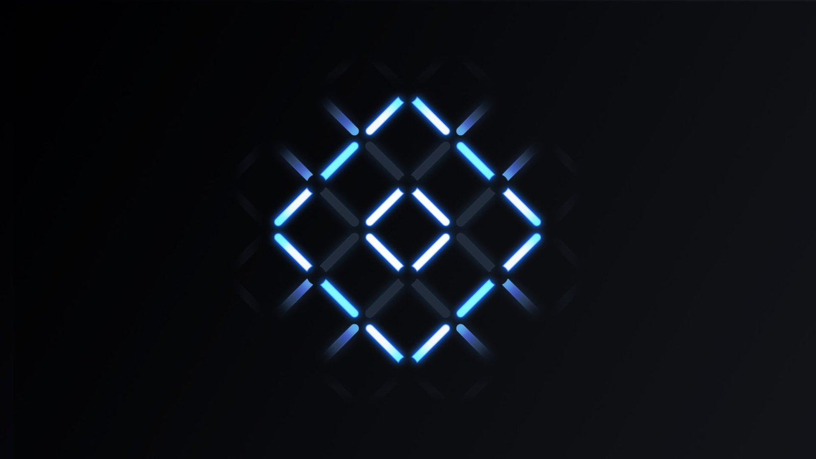 white LED light wallpaper digital art minimalism cube cross