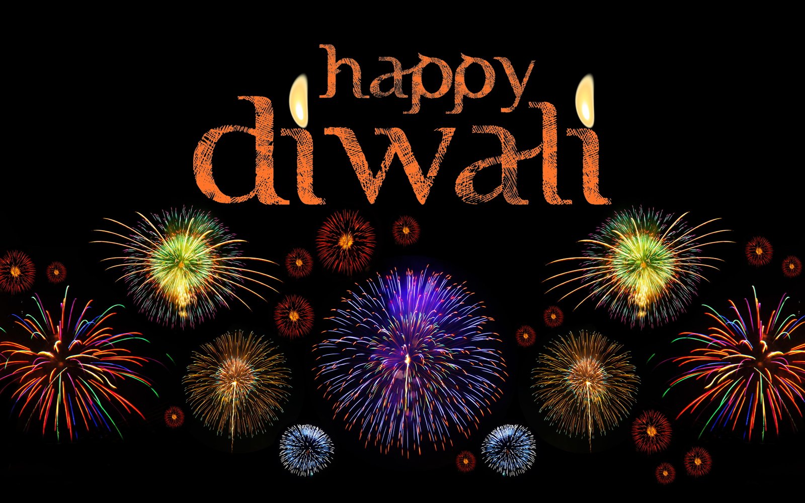 Happy Diwali HD text western script no people celebration 2k