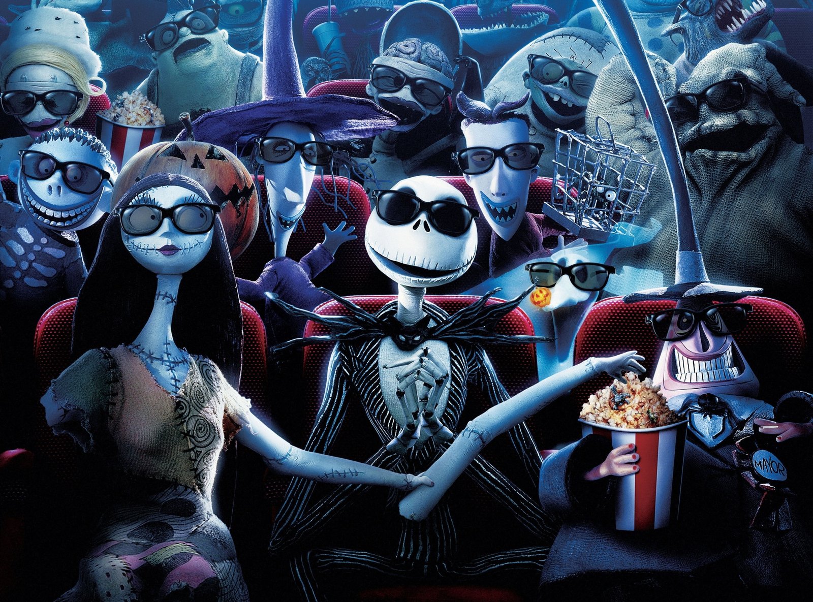 Nightmare Before Christmas Jack Skellington illustration Movies 2k