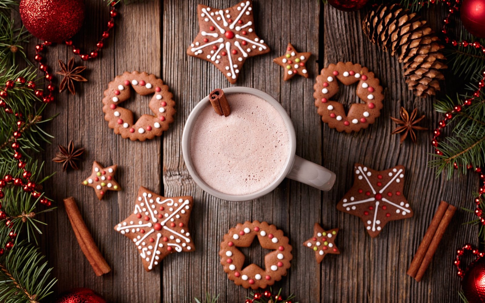 Merry Christmas cookies cup drinks 2k