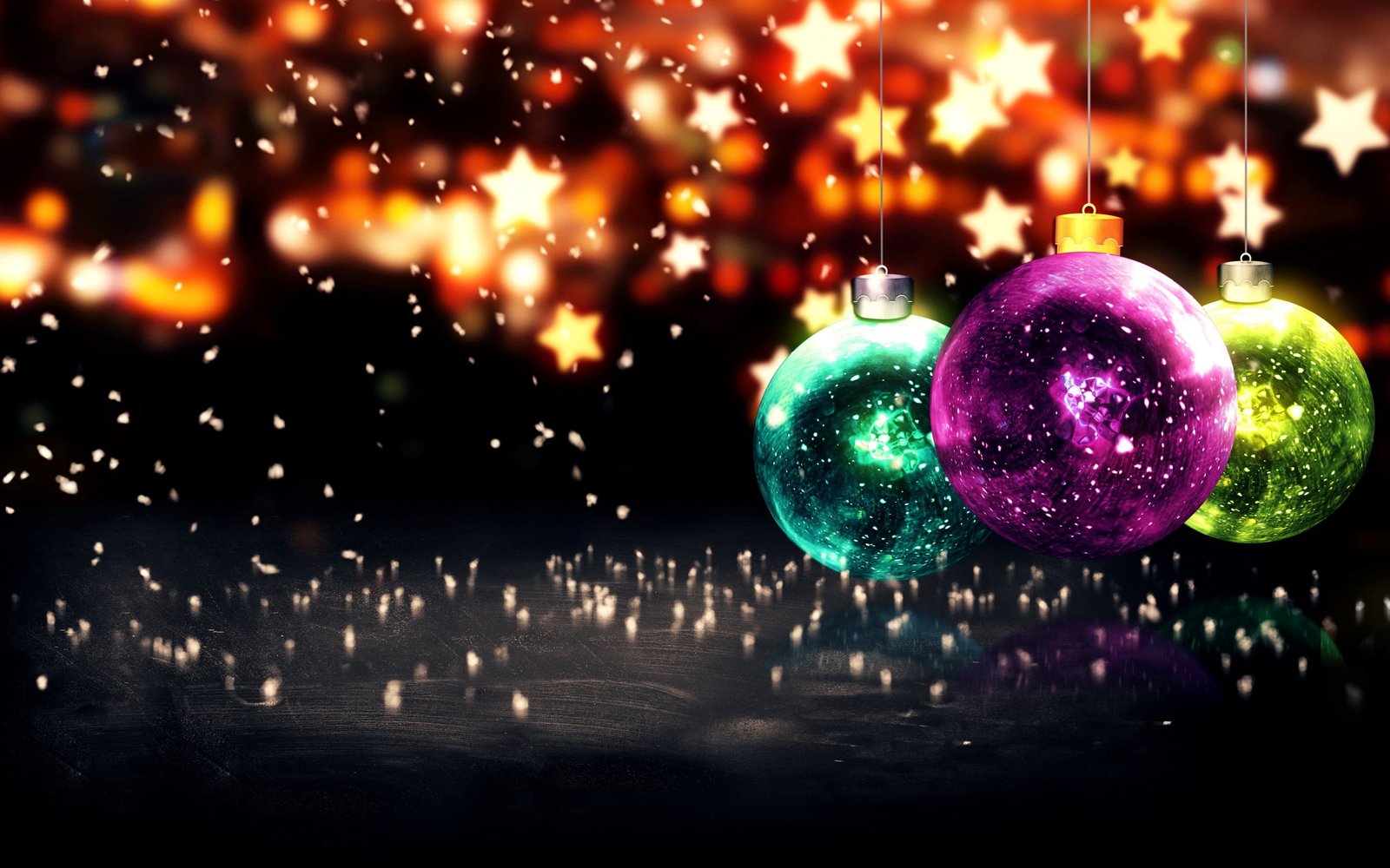 Happy New Year Balls chritsmas baubles wallpaper Merry Christmas 2k