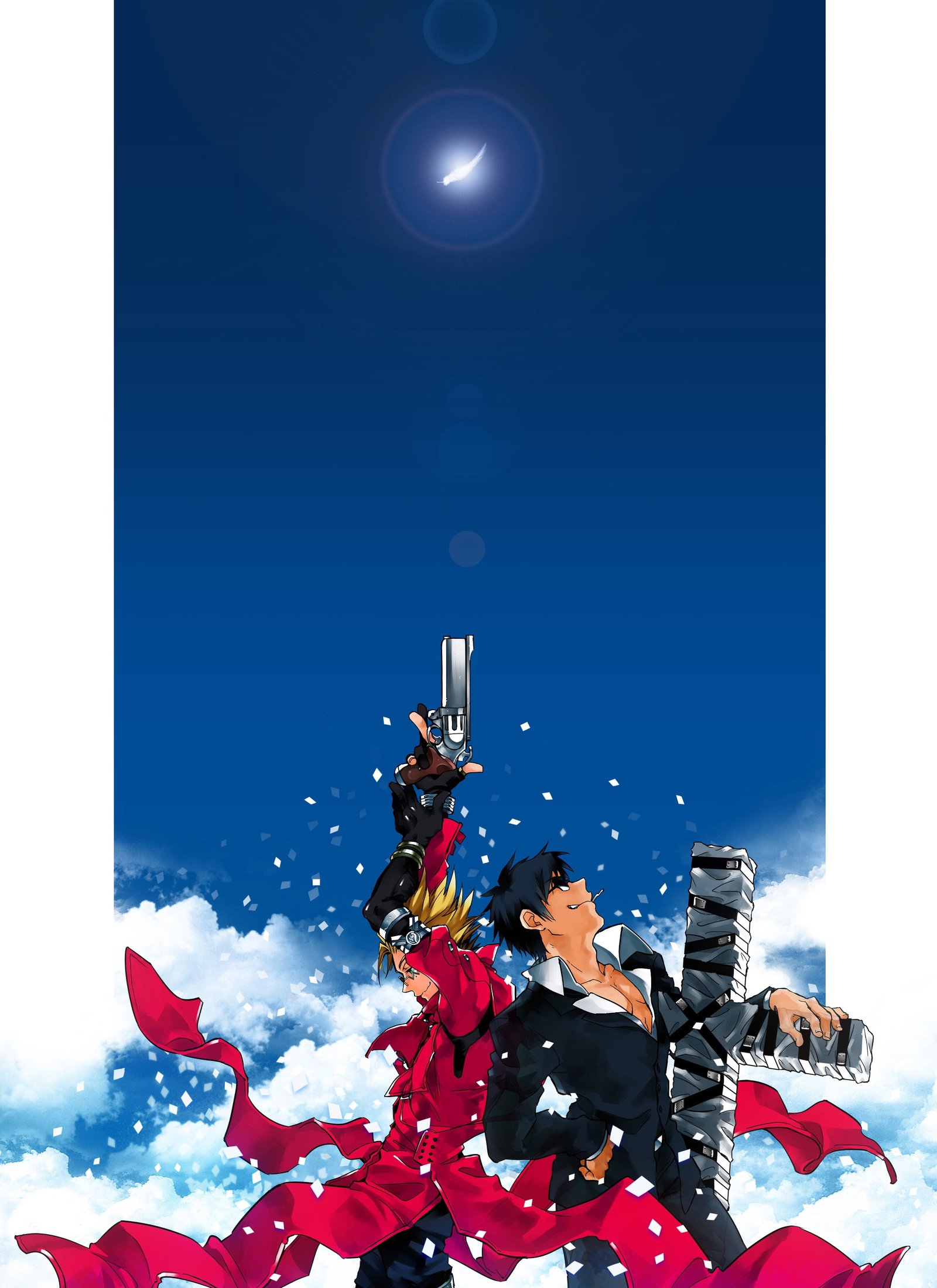 Trigun Vash the Stampede Nicholas D Wolfwood portrait display 2k