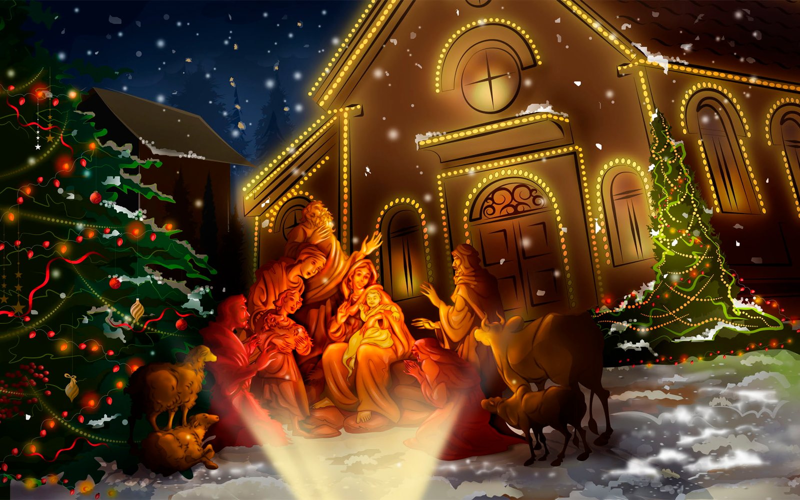 Celebrating Jesus Birth HD nativity set christmas