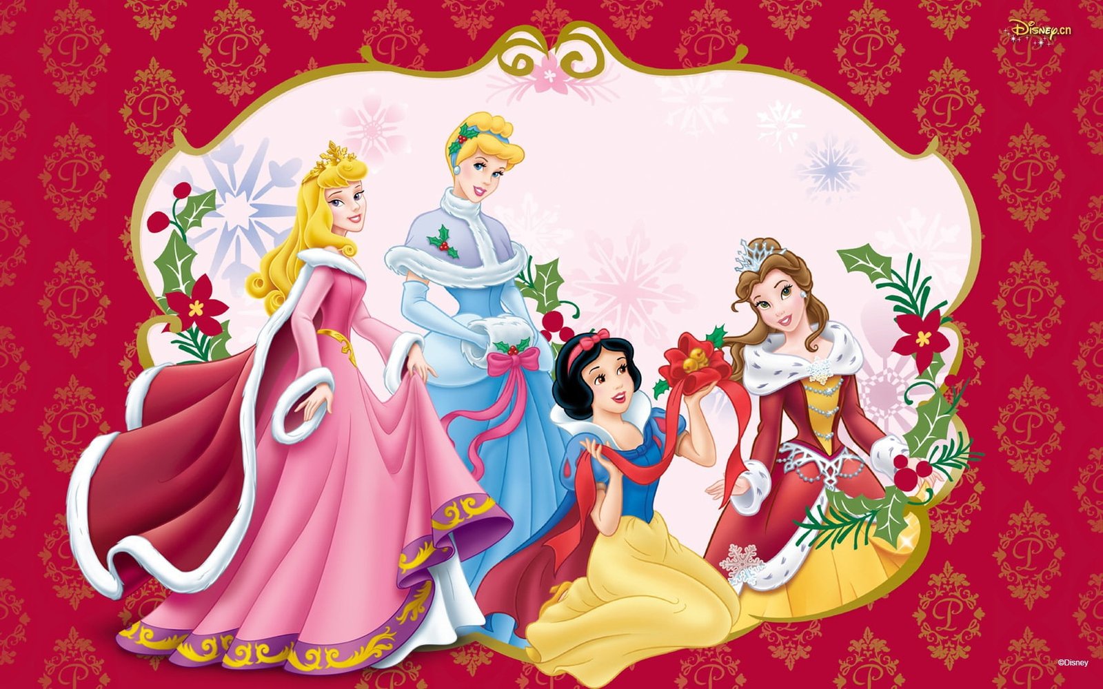 aurora belle disney princesses at christmas Entertainment Other HD Art