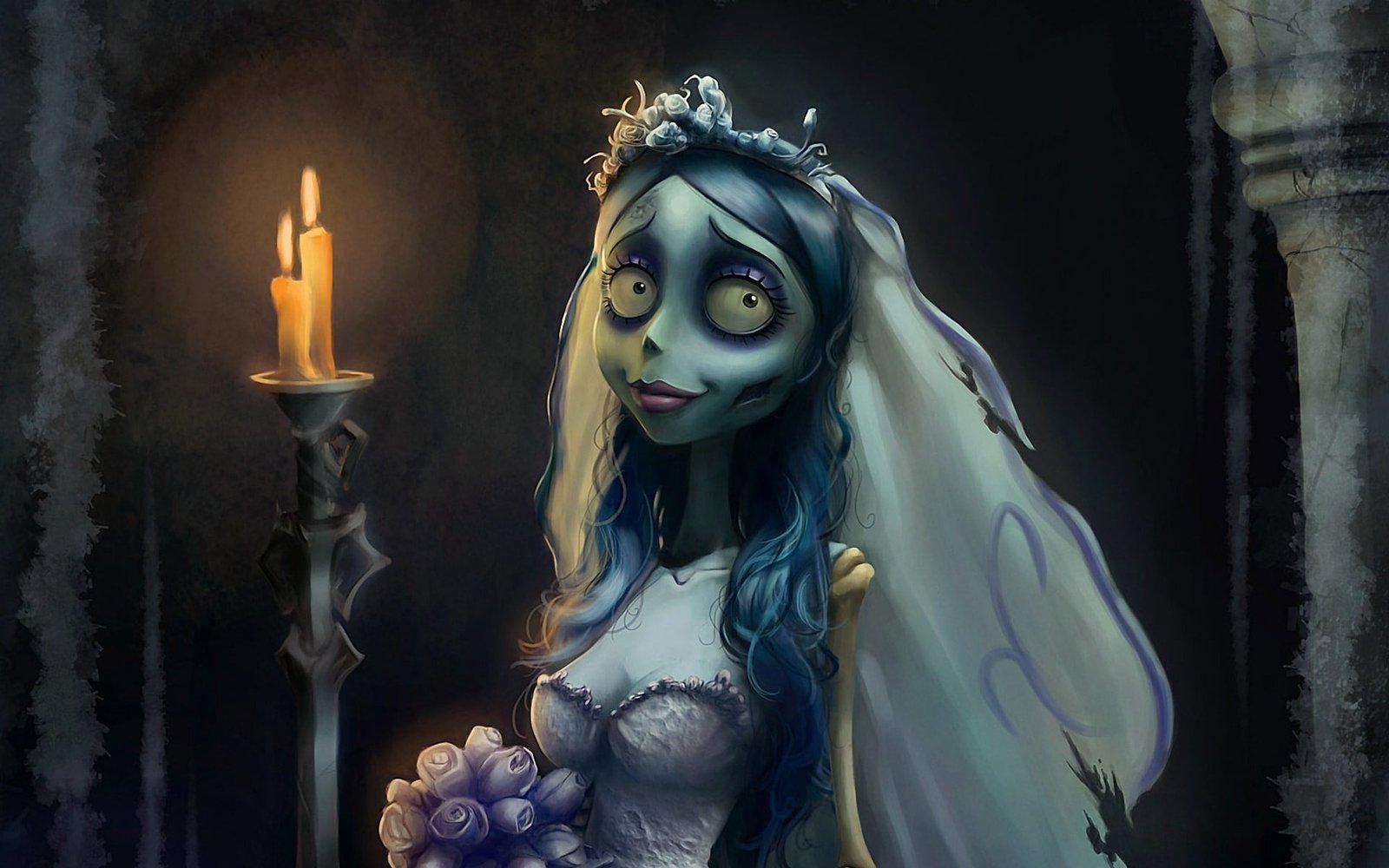 Nightmare Before Christmas Sally Skellington digital wallpaper