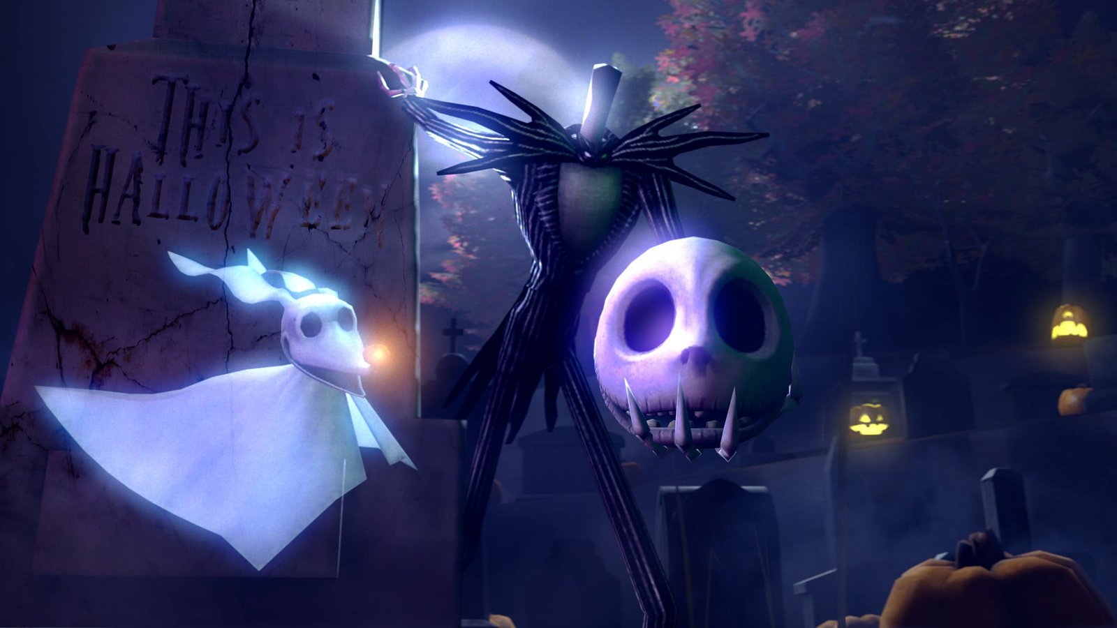 The Nightmare before Christmas digital wallpaper holiday Halloween