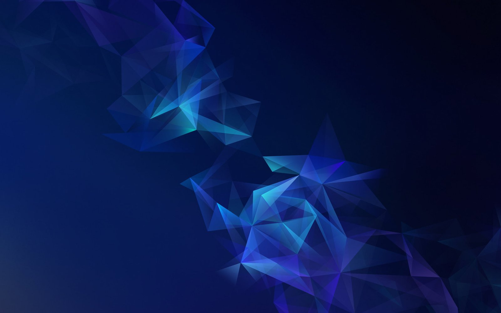 Samsung Galaxy Blue Lowpoly studio shot no people pattern 2k