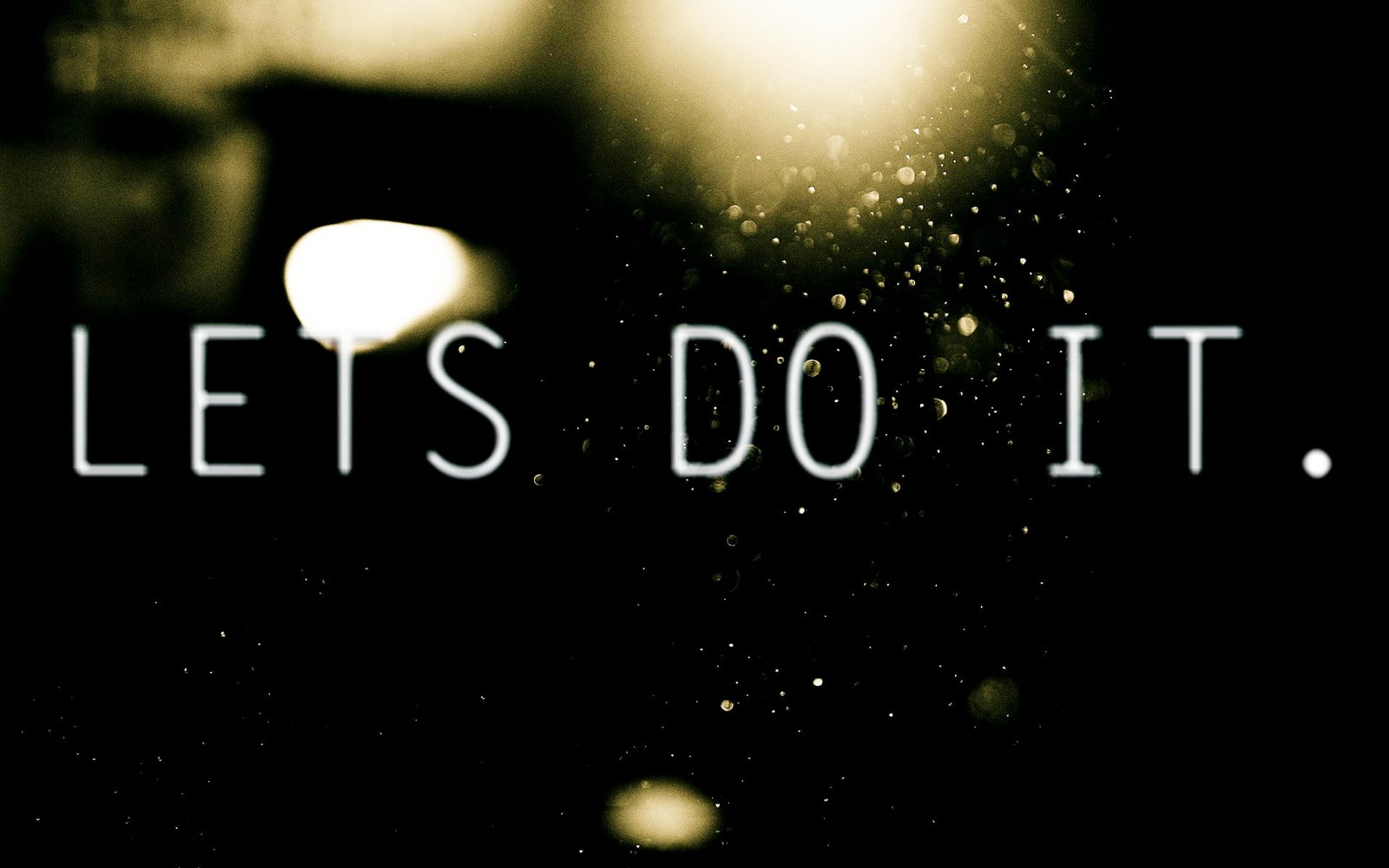 Lets do it text Do It in black background gyms training