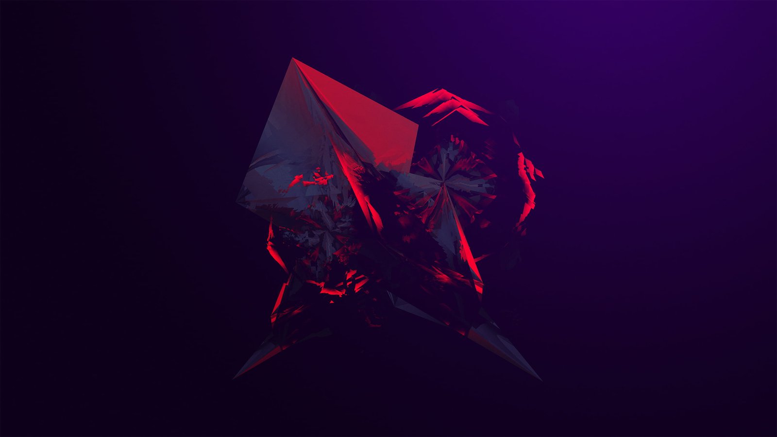 minimalism Facets Justin Maller digital art abstract 2k