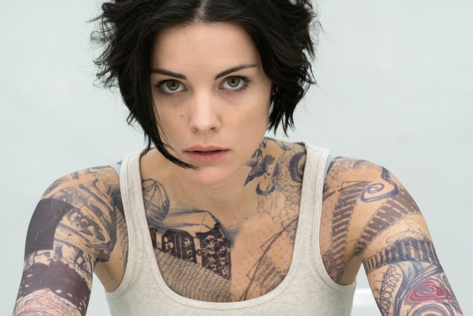 actress Blindspot women tattoo short hair Jaimie Alexander 2k