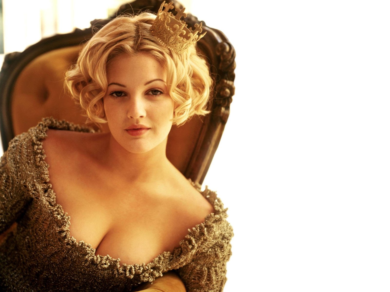 Actresses Drew Barrymore portrait beauty young adult women