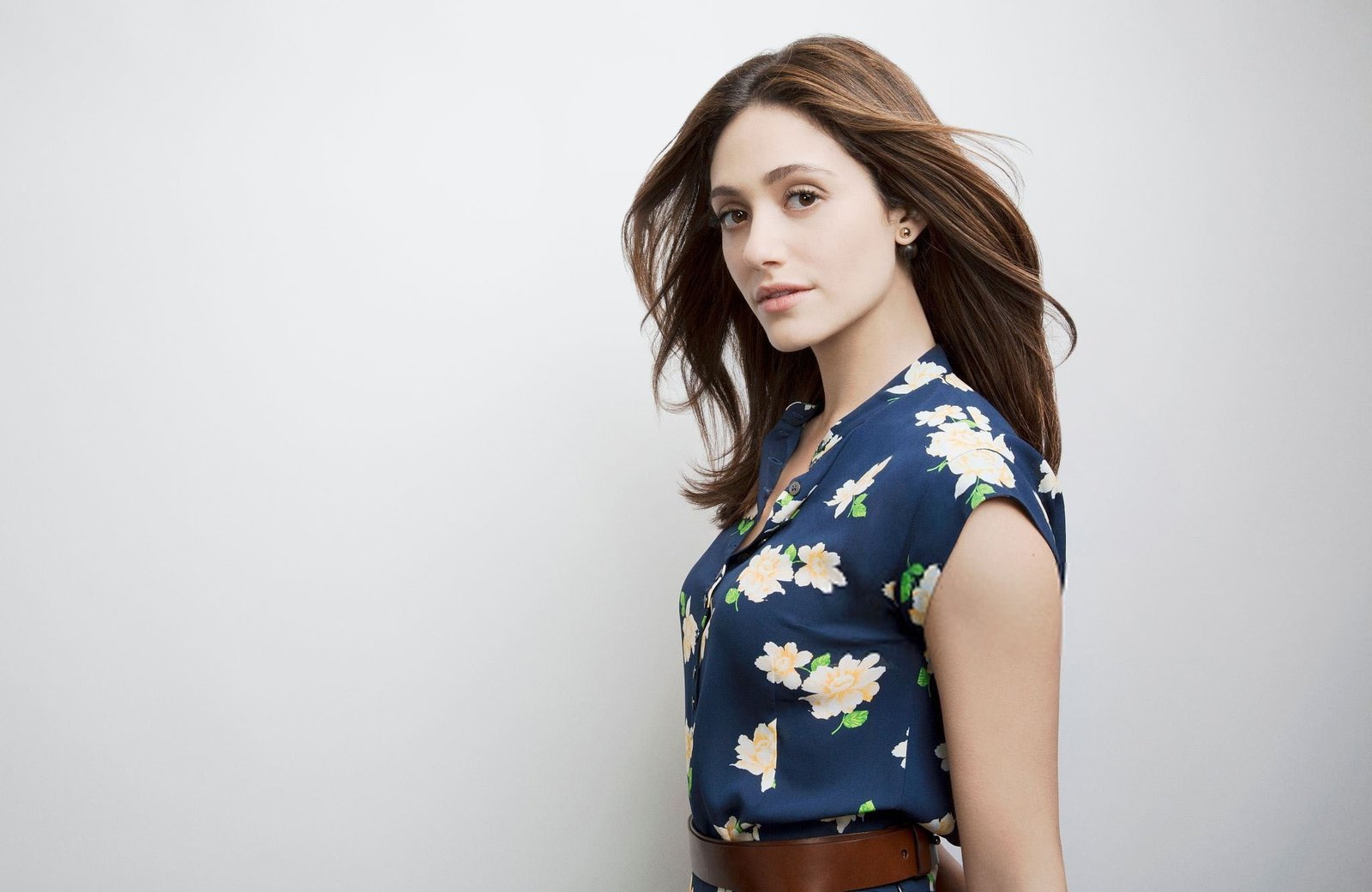 Actresses Emmy Rossum American Brown Eyes Brunette 2k