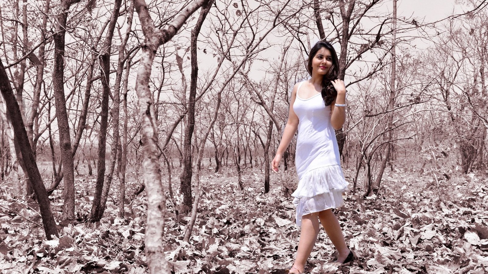 Actresses Rashi Khanna tree one person young adult bare